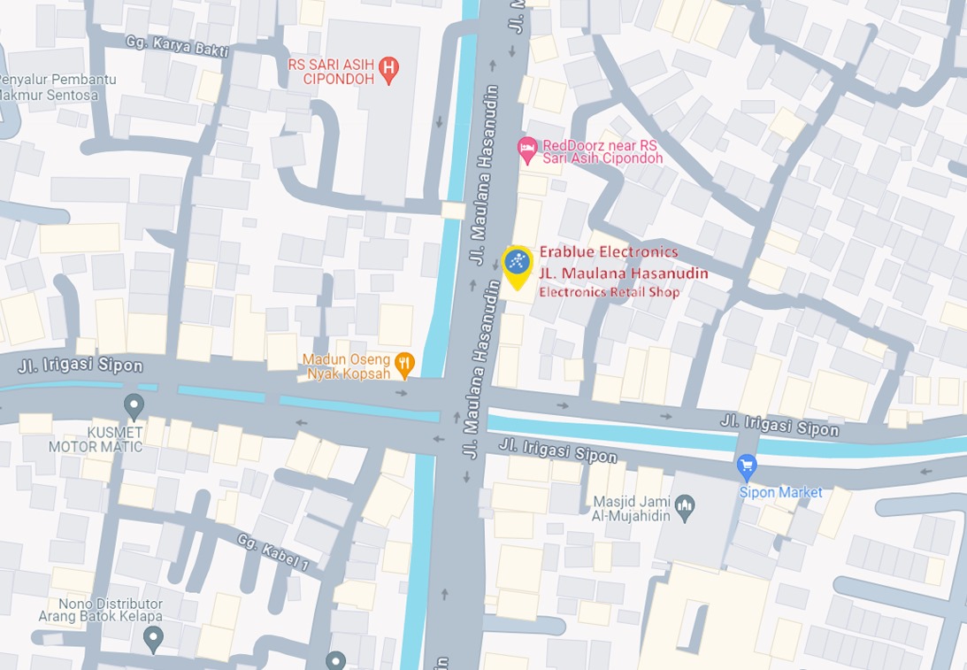 Peta ke toko EraBlue di  Jalan Maulana Hasanudin, RT 001, RW 002, terletak di Kel/Desa Cipondoh Makmur, Kecamatan Cipondoh, Kota Tangerang, Provinsi Banten